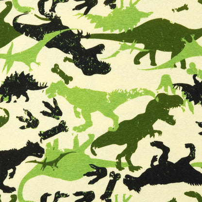 NIPAXO Boys Pajamas Set Long Sleeve Dinosaur Camo Print Thermal Top and Matching Pants Sleepwear for Kids