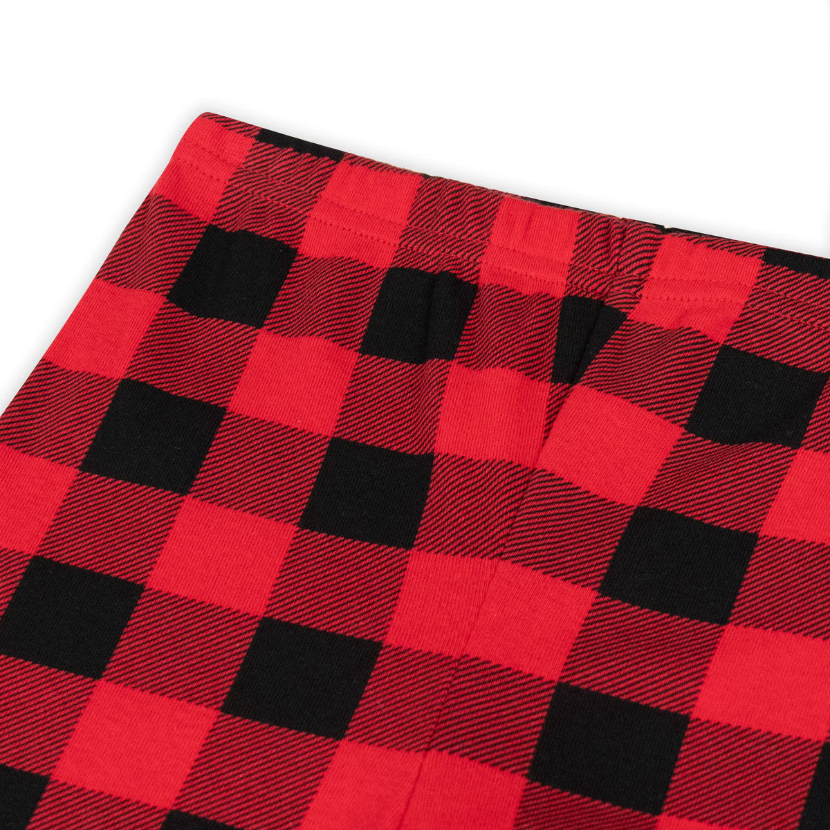 NIPAXO Kids Christmas Pajamas Set Long Sleeve Santa Driving Car & Buffalo Plaid Buffalo Sleepwear with Red Trim for Toddler Boys Girls