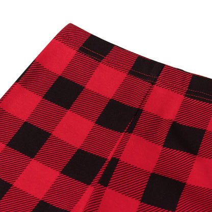 NIPAXO Family Matching Christmas Pajamas Set Long Sleeve Raglan Top and Buffalo Plaid Pants Holiday Sleepwear for Dad Mom Kids
